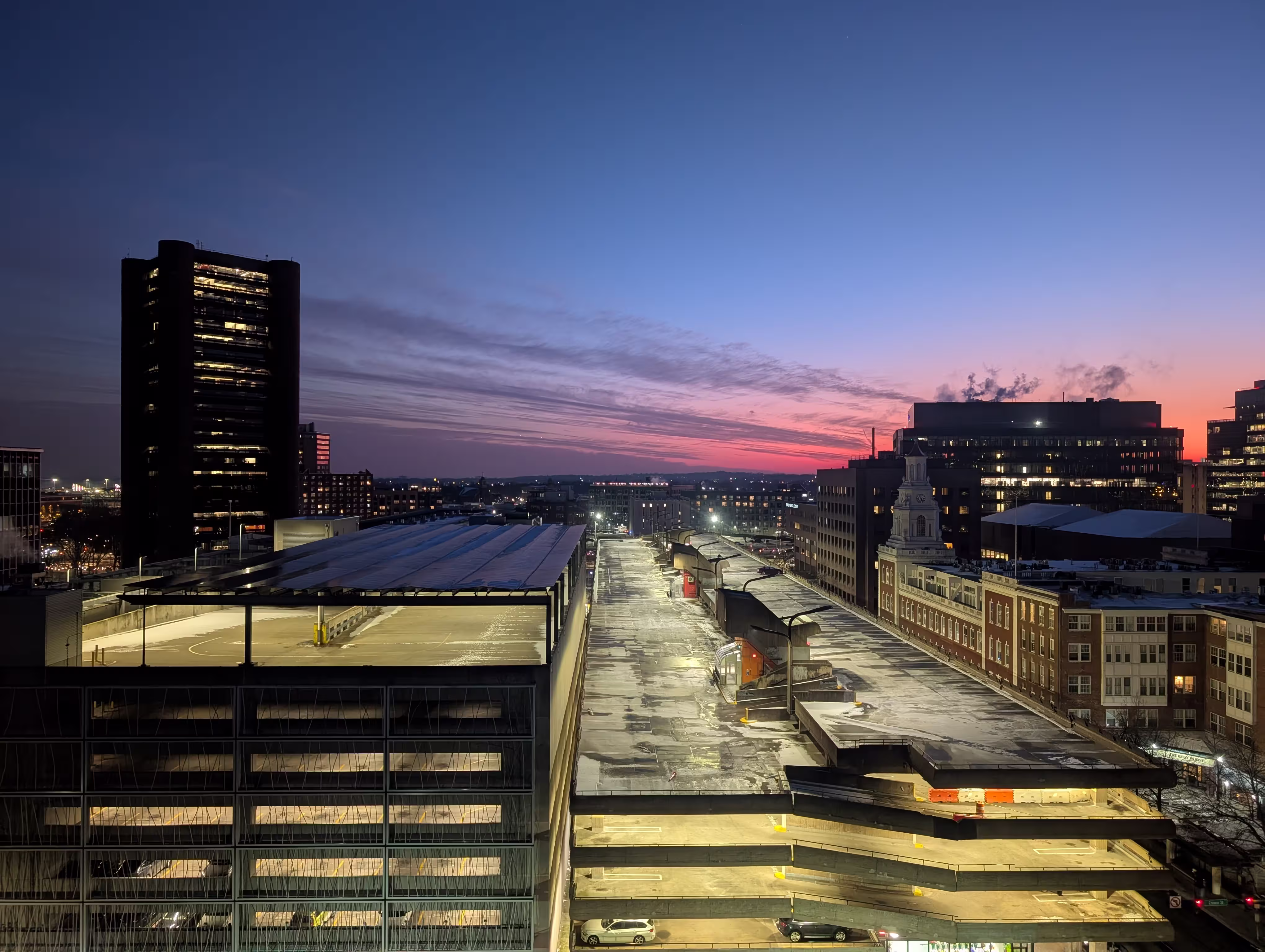 Sunset over New Haven